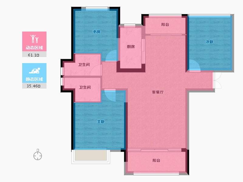 江西省-南昌市-加美四季花城-86.29-户型库-动静分区