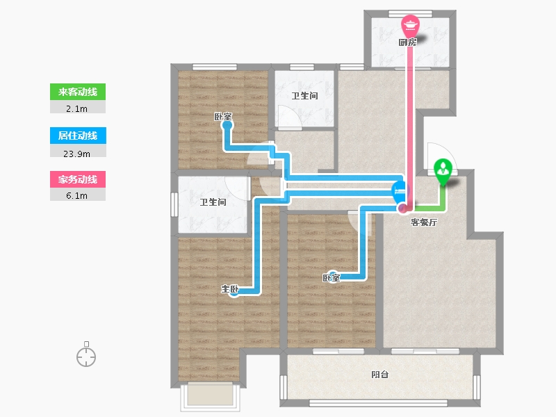 河北省-廊坊市-荣盛·花语璟园-115.20-户型库-动静线