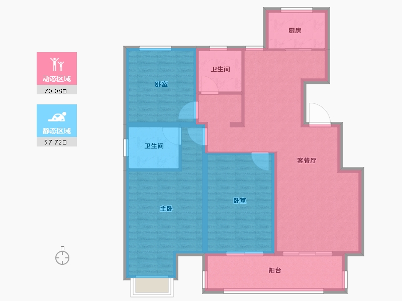 河北省-廊坊市-荣盛·花语璟园-115.20-户型库-动静分区