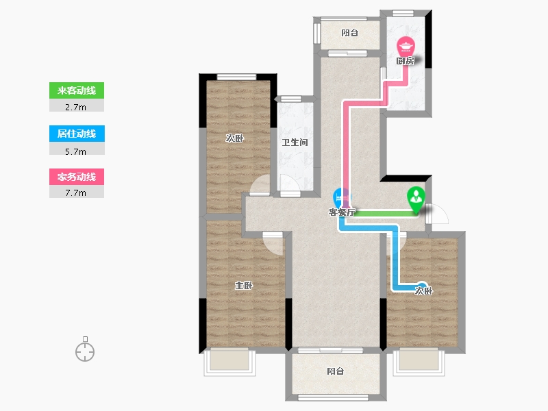 河南省-开封市-杞县建业·花园里-92.00-户型库-动静线