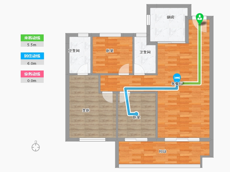 福建省-宁德市-世茂·天悦时代广场-80.00-户型库-动静线