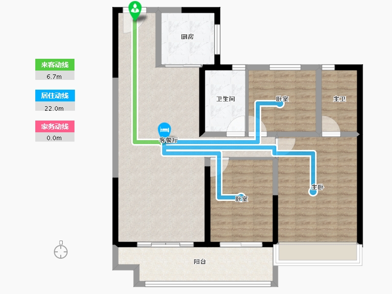 江苏省-宿迁市-泗洪碧桂园·泗州府-101.60-户型库-动静线