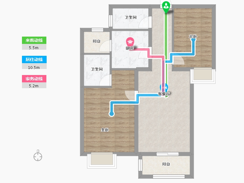 河北省-衡水市-隆江华府-73.42-户型库-动静线