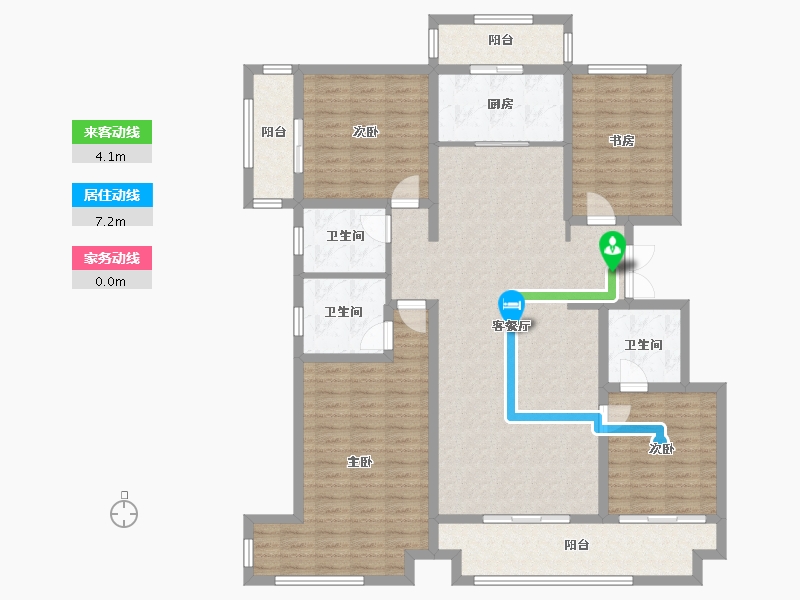 河北省-衡水市-汉王府-148.01-户型库-动静线