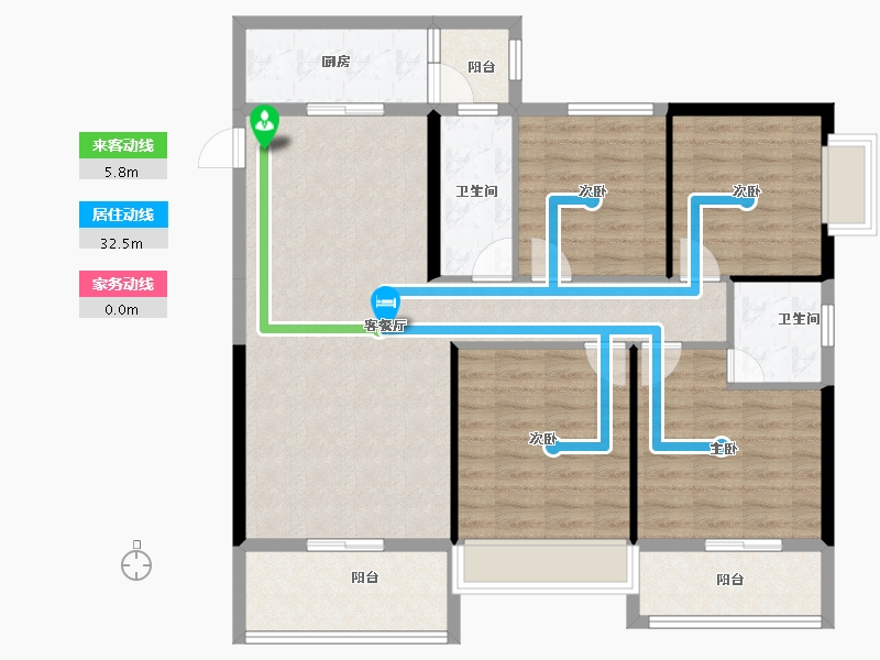 广西壮族自治区-河池市-泽良御景龙庭-108.46-户型库-动静线