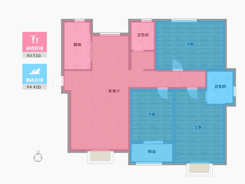 河北省-衡水市-泰华丽园-112.00-户型库-动静分区