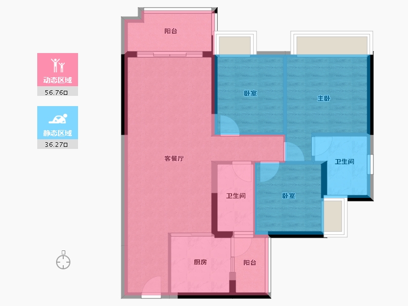 广东省-河源市-十里东岸江语城-83.39-户型库-动静分区