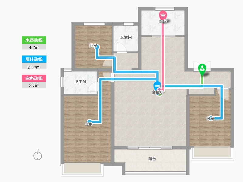 河南省-商丘市-建业神火·新筑-120.80-户型库-动静线