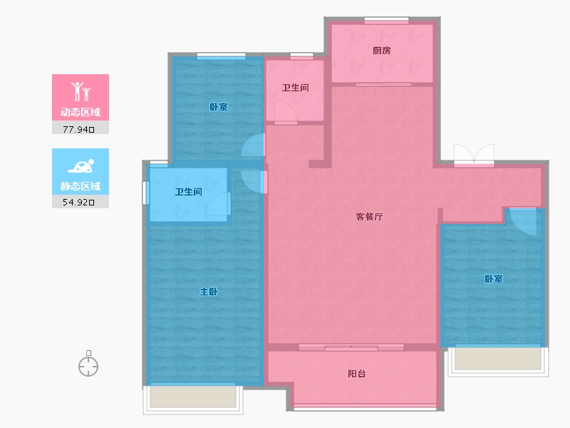 河南省-商丘市-建业神火·新筑-120.80-户型库-动静分区