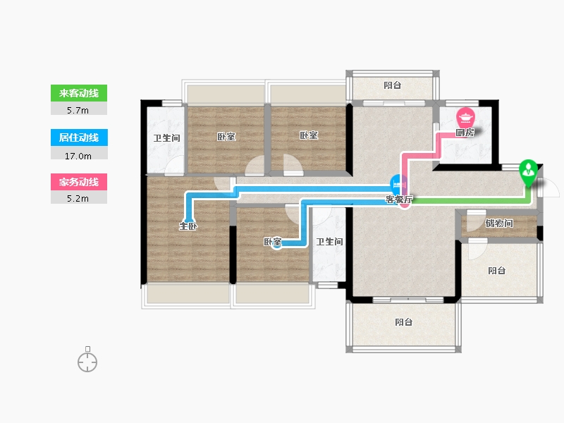 广西壮族自治区-崇左市-崇左碧桂园公园上城-116.15-户型库-动静线