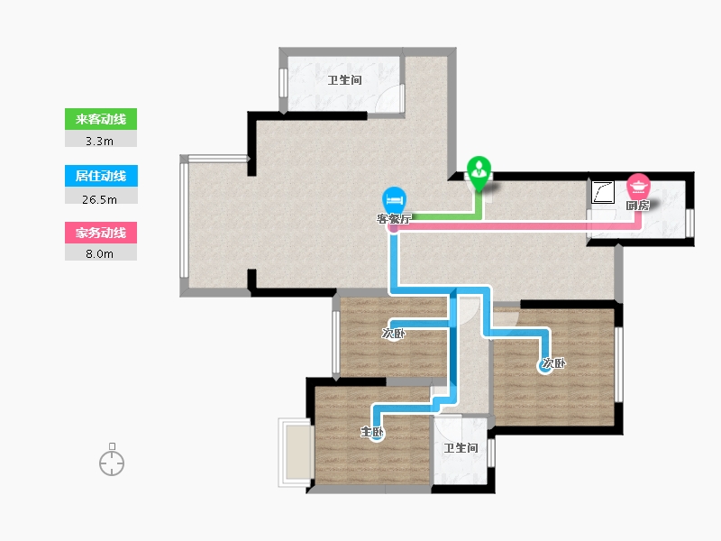 江西省-南昌市-中核华府-109.58-户型库-动静线