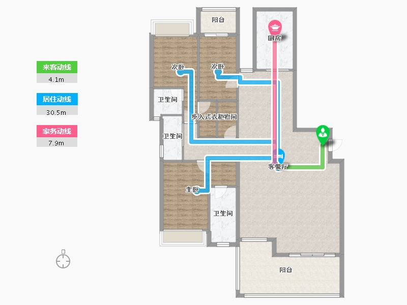 广东省-汕头市-海璟天翡-151.21-户型库-动静线