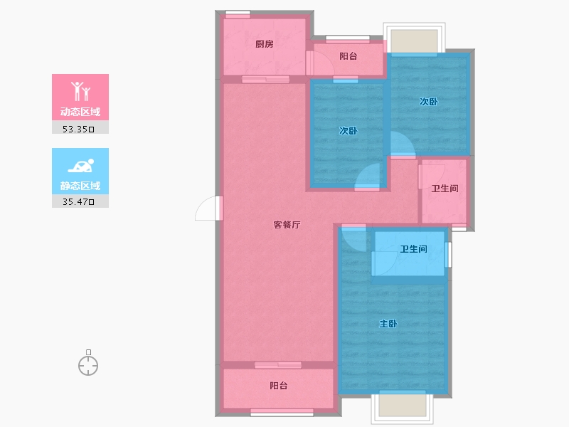 江西省-吉安市-庐陵文景-77.56-户型库-动静分区