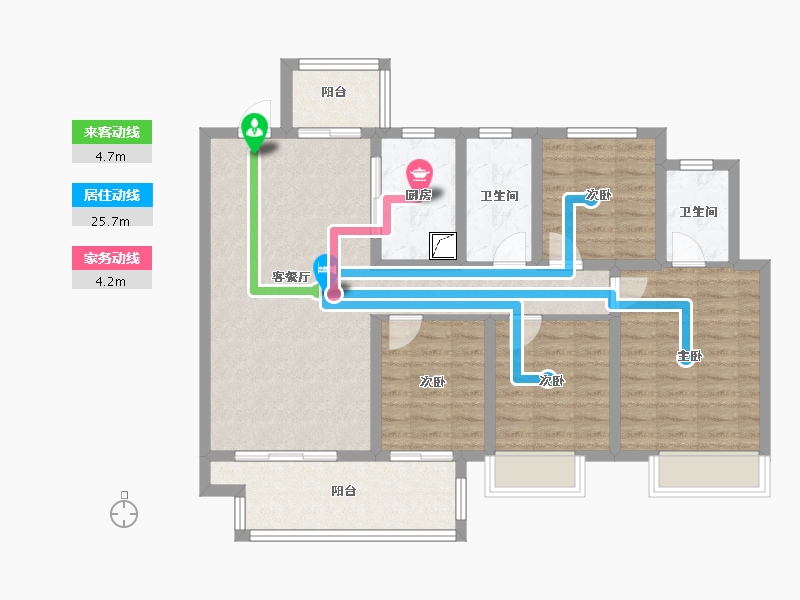 河南省-郑州市-建业·天筑-99.00-户型库-动静线