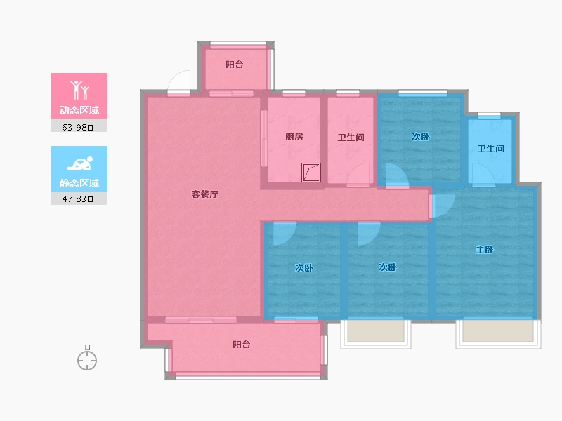 河南省-郑州市-建业·天筑-99.00-户型库-动静分区