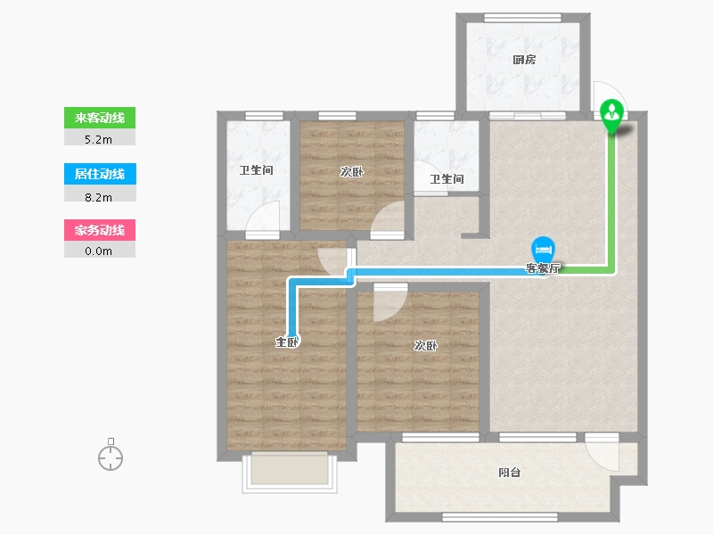 山东省-临沂市-掌舵龙湖-100.54-户型库-动静线