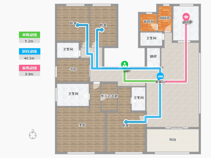 河北省-衡水市-天正壹号院-258.40-户型库-动静线