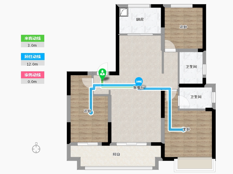 河南省-三门峡市-鸿瑞城-97.00-户型库-动静线