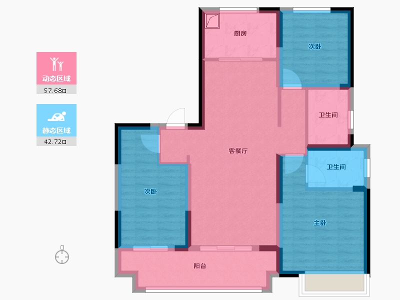 河南省-三门峡市-鸿瑞城-97.00-户型库-动静分区