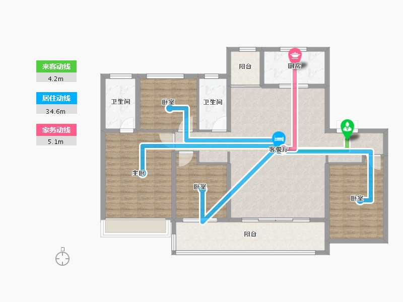 河南省-商丘市-建业神火·新筑-132.00-户型库-动静线