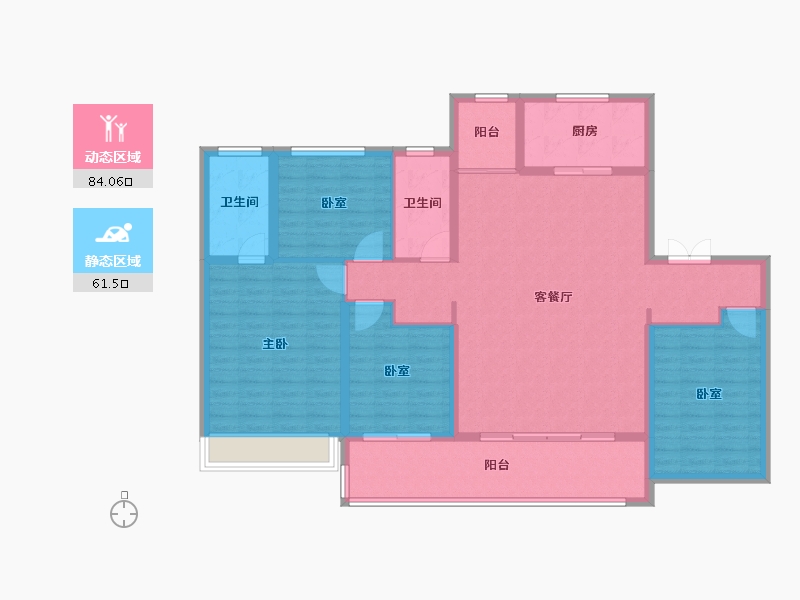 河南省-商丘市-建业神火·新筑-132.00-户型库-动静分区