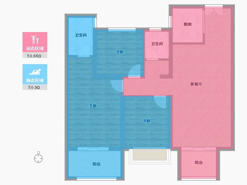 河南省-安阳市-海悦光明城-90.81-户型库-动静分区