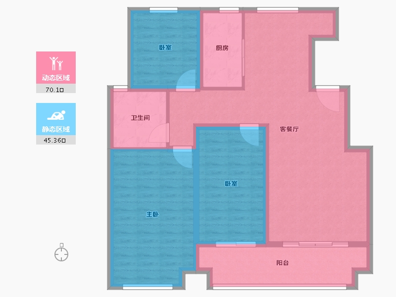 山东省-临沂市-远通香麓院-104.00-户型库-动静分区