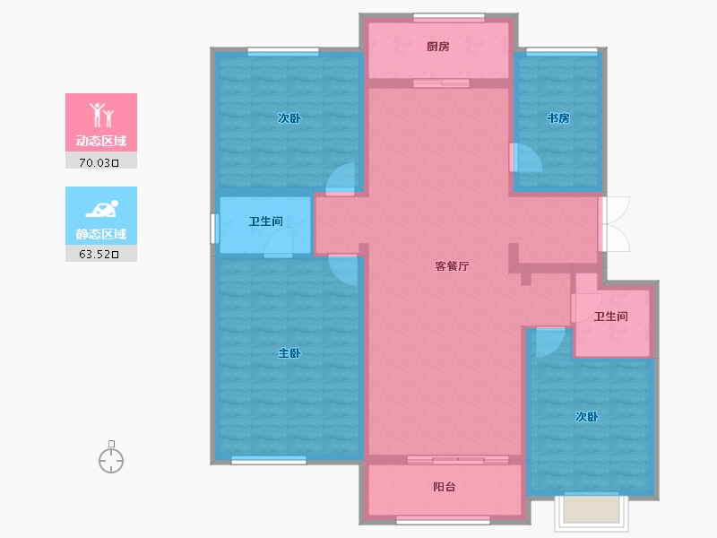 河北省-衡水市-隆江华府-120.14-户型库-动静分区