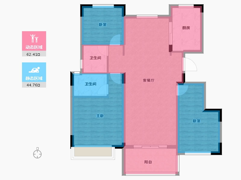 河南省-商丘市-臻茂府-96.58-户型库-动静分区