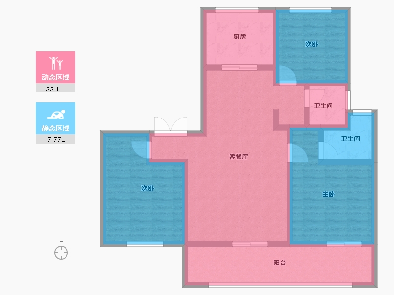 青海省-海东市-壹悦府-101.13-户型库-动静分区