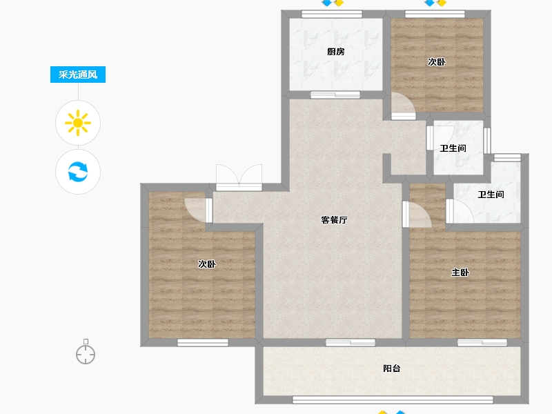 青海省-海东市-壹悦府-101.13-户型库-采光通风