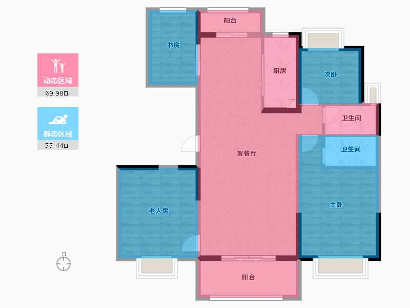 云南省-昆明市-中交碧桂园东园-112.60-户型库-动静分区