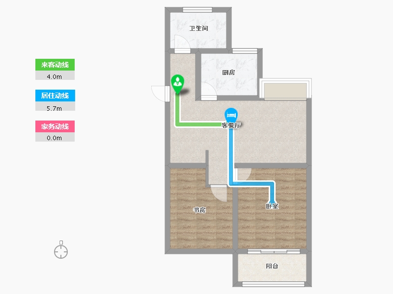 江苏省-徐州市-睢宁万园-65.25-户型库-动静线