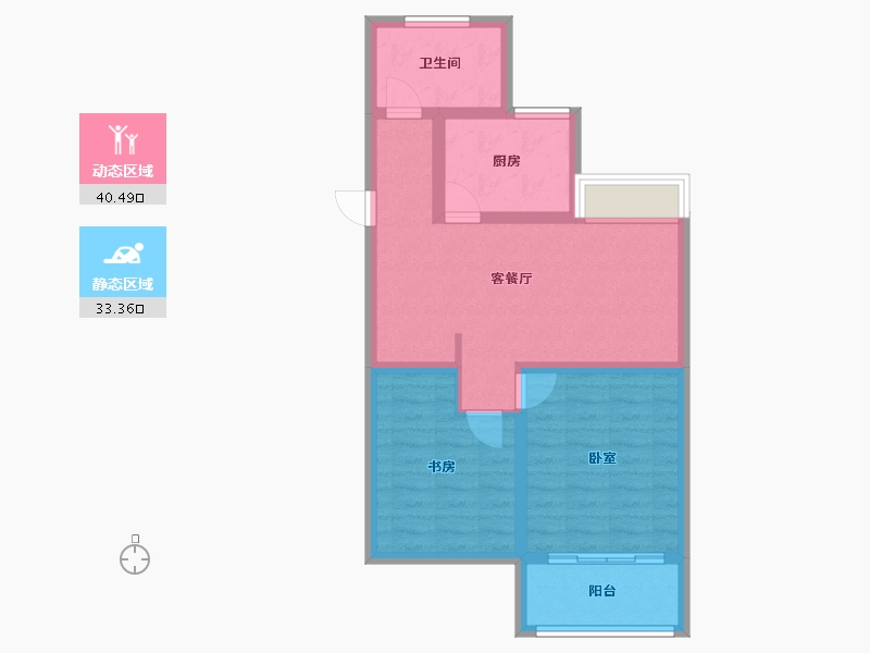 江苏省-徐州市-睢宁万园-65.25-户型库-动静分区