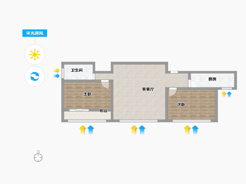 青海省-海东市-紫金花苑-78.92-户型库-采光通风