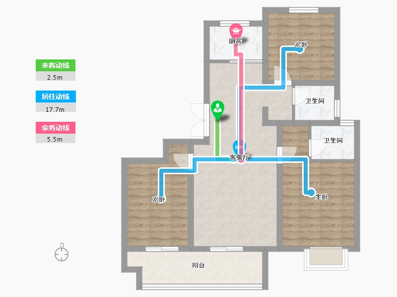 山西省-运城市-阅山府-83.34-户型库-动静线