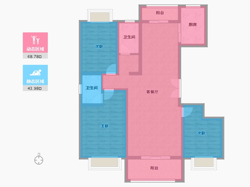 陕西省-汉中市-牧河明珠-100.19-户型库-动静分区