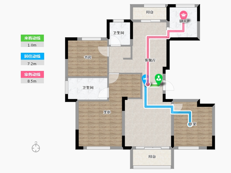 河南省-商丘市-臻茂府-109.60-户型库-动静线