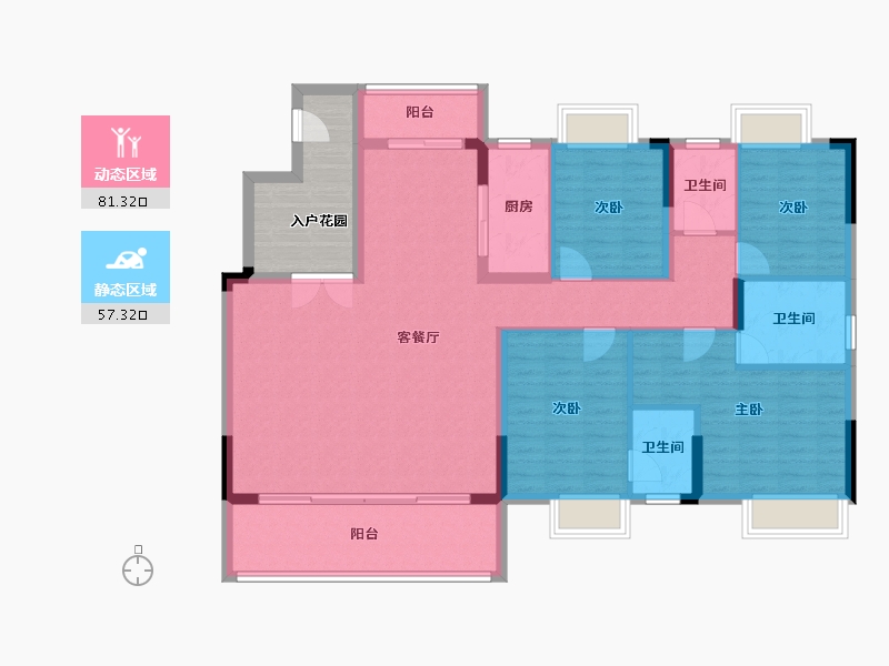 江西省-赣州市-星州润达九玺-134.42-户型库-动静分区