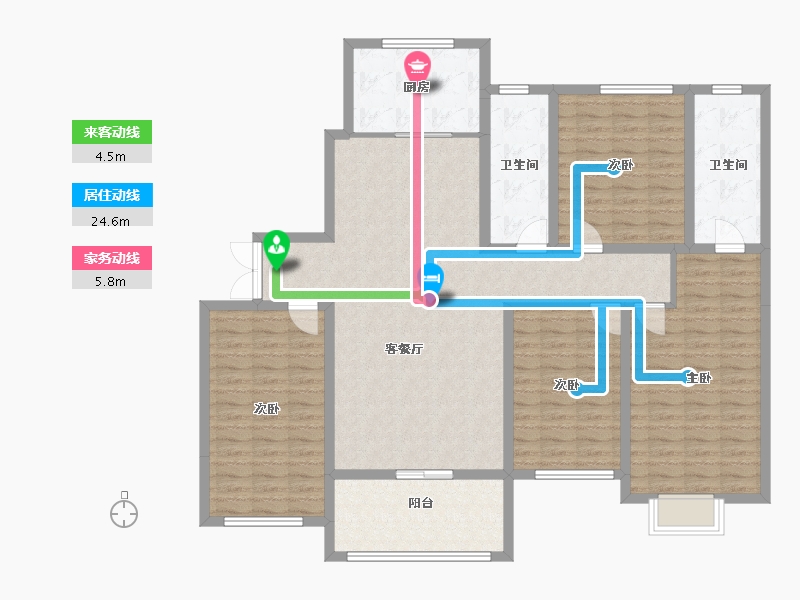 山西省-运城市-金鑫·滨湖一号-139.72-户型库-动静线