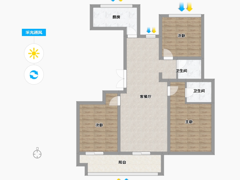 山西省-运城市-阅山府-98.04-户型库-采光通风