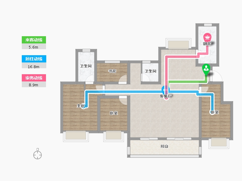 安徽省-合肥市-远洋庐玥风景-118.41-户型库-动静线