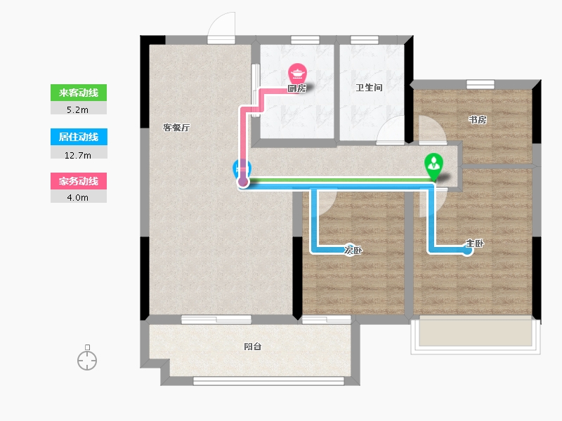 安徽省-宿州市-国建京御府-80.01-户型库-动静线