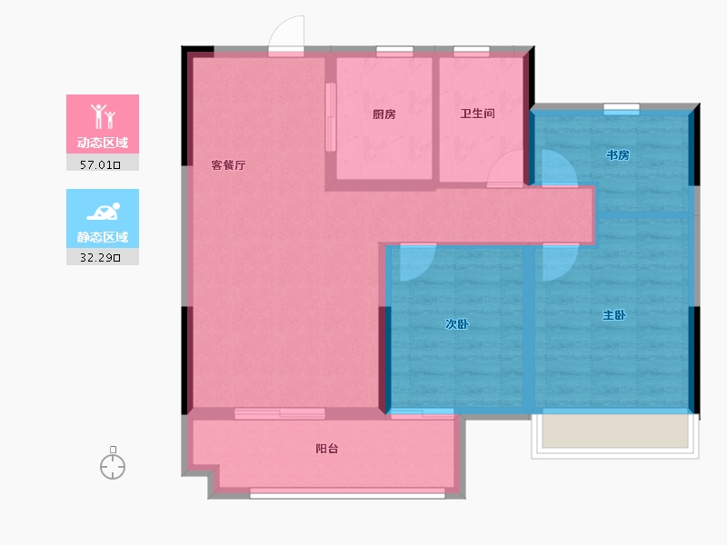 安徽省-宿州市-国建京御府-80.01-户型库-动静分区