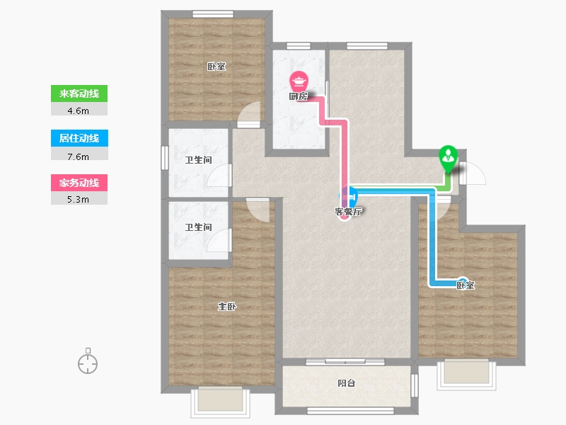 河北省-衡水市-金桥书香苑-109.68-户型库-动静线