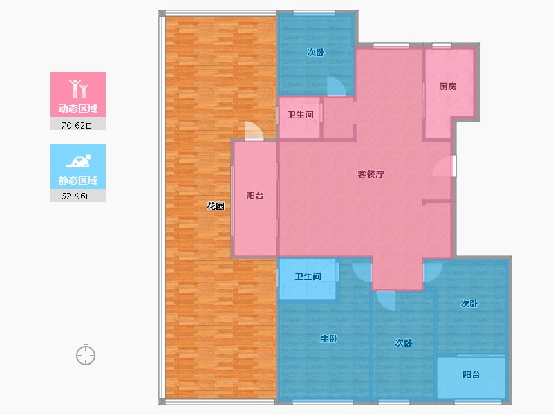 山东省-泰安市-绿地云水谣二期-140.00-户型库-动静分区