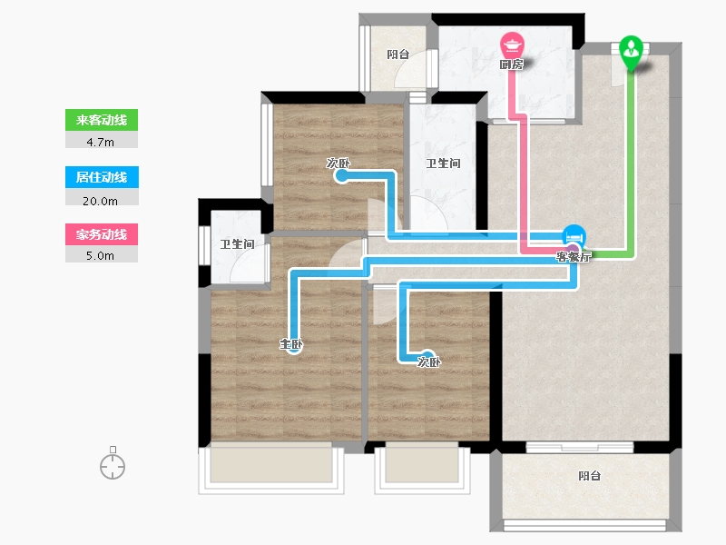 广东省-河源市-兴业城-73.17-户型库-动静线