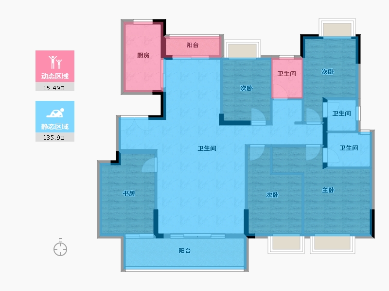 江西省-赣州市-星州润达九玺-137.40-户型库-动静分区