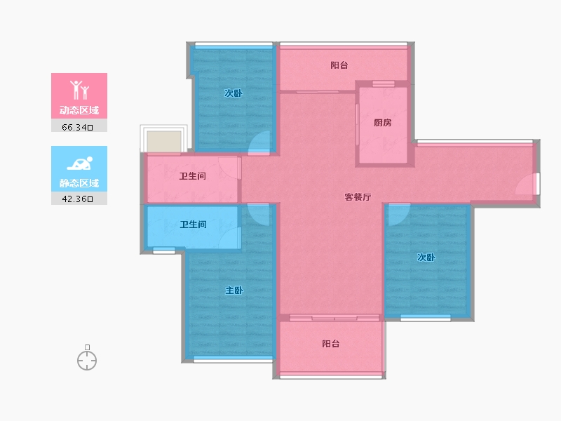 广东省-汕头市-合群·天合名轩-97.60-户型库-动静分区