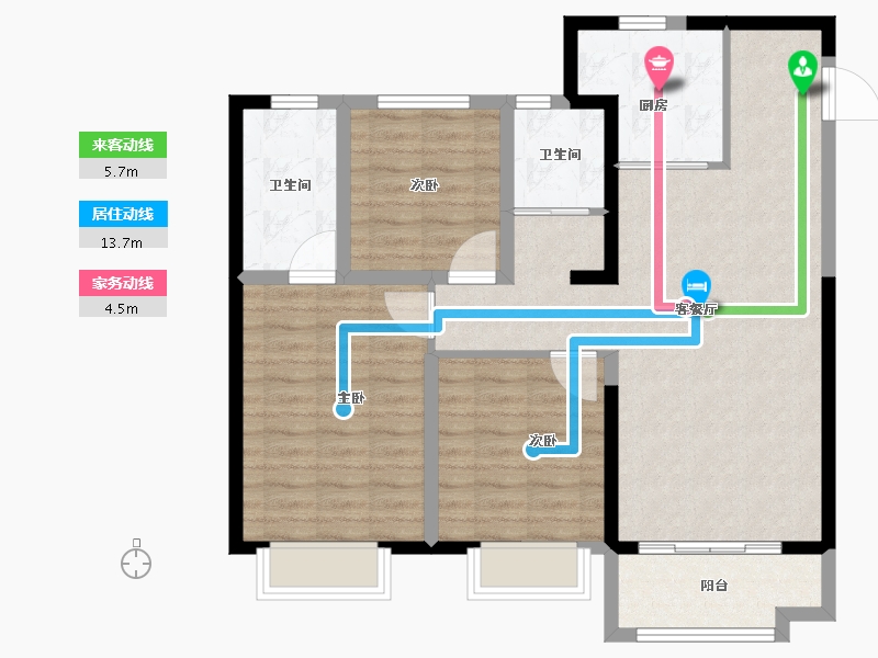 河北省-邯郸市-美的天正智慧城-92.00-户型库-动静线